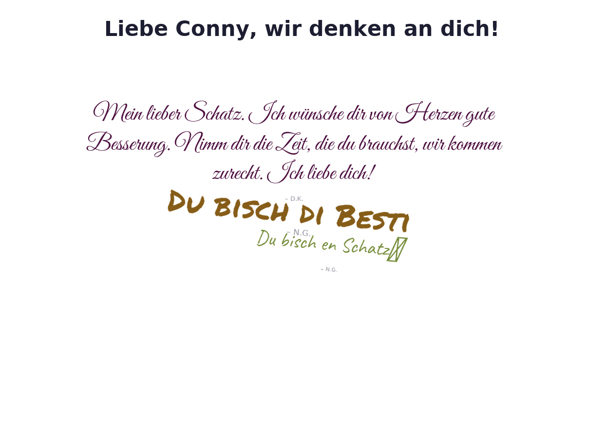 Wordcloud der Genesungsgrüsse